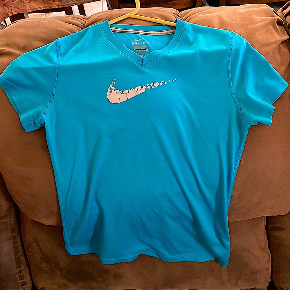Light Blue Nike Dri-Fit tshirt